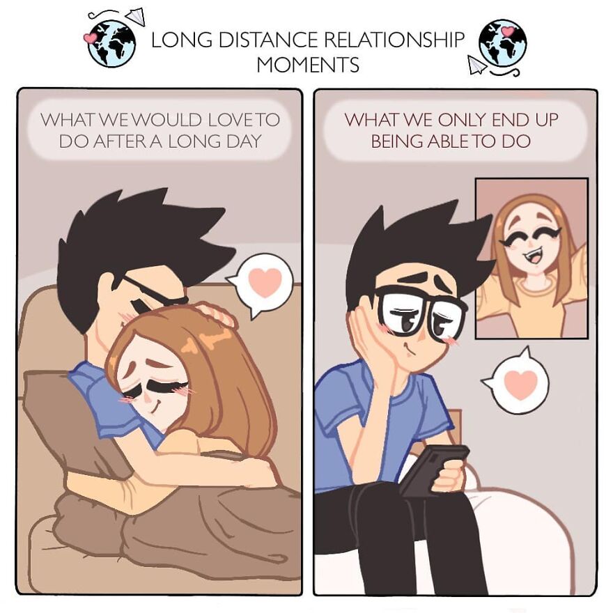 Artist Captures Feelings Of Being In A Long-Distance Relationship