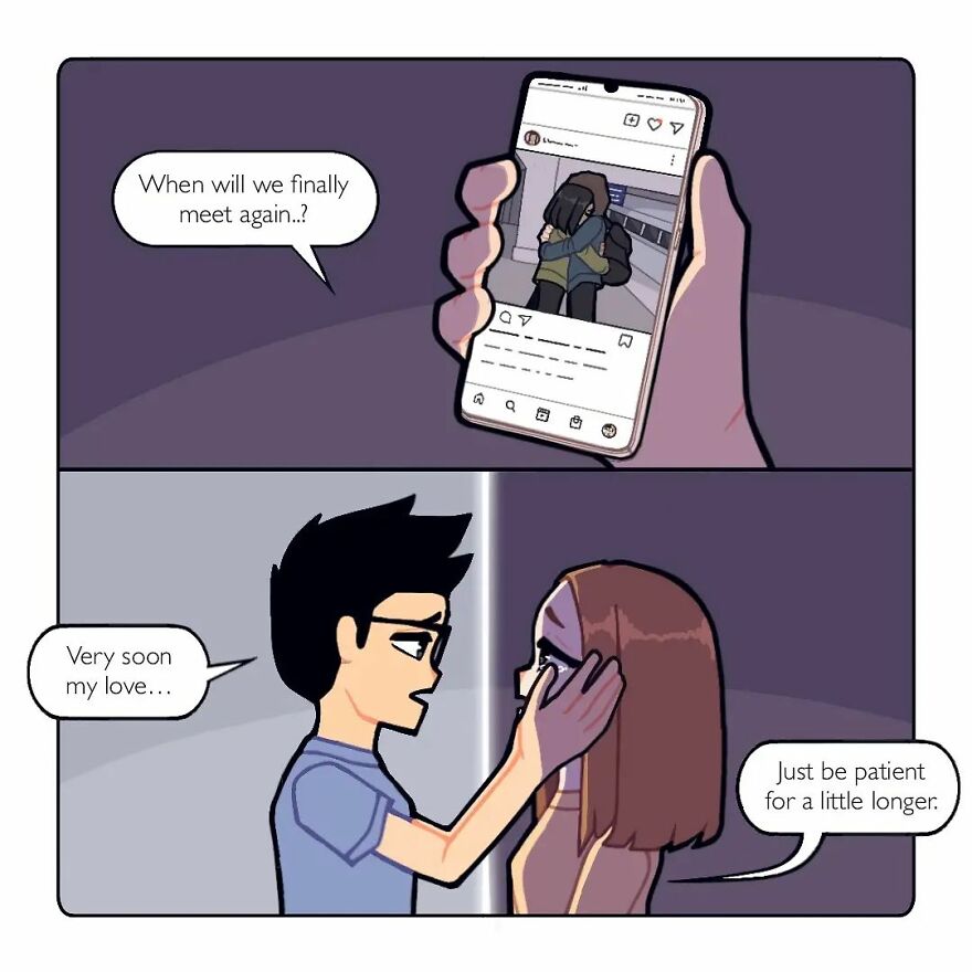 Artist Captures Feelings Of Being In A Long-Distance Relationship