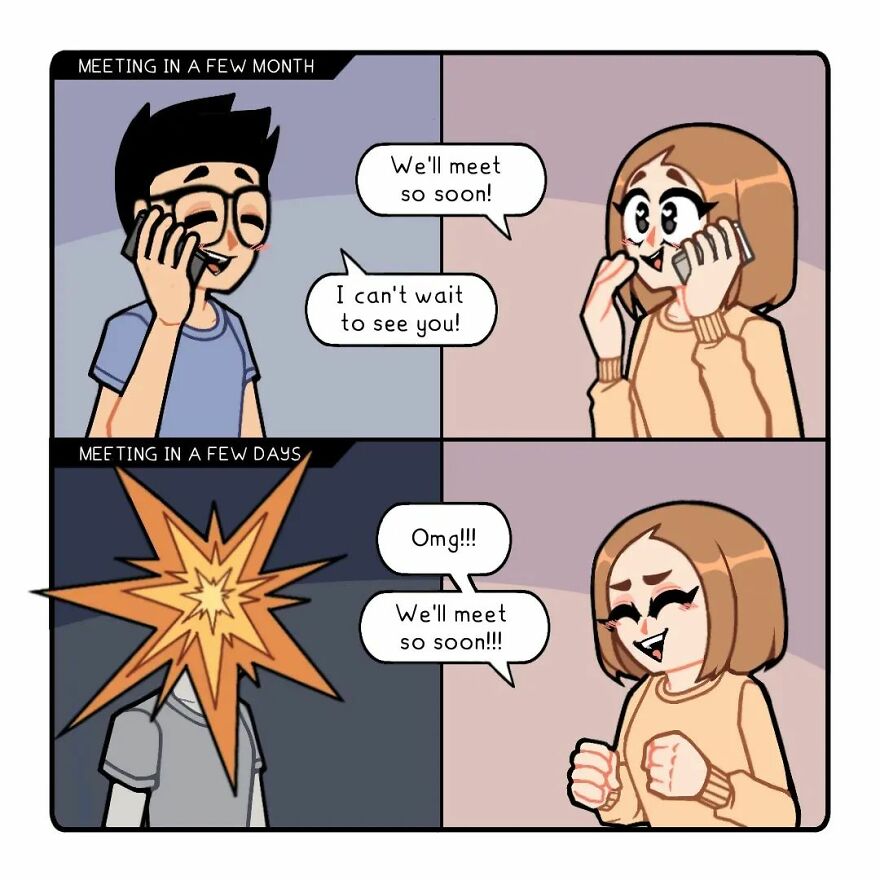 Artist Captures Feelings Of Being In A Long-Distance Relationship