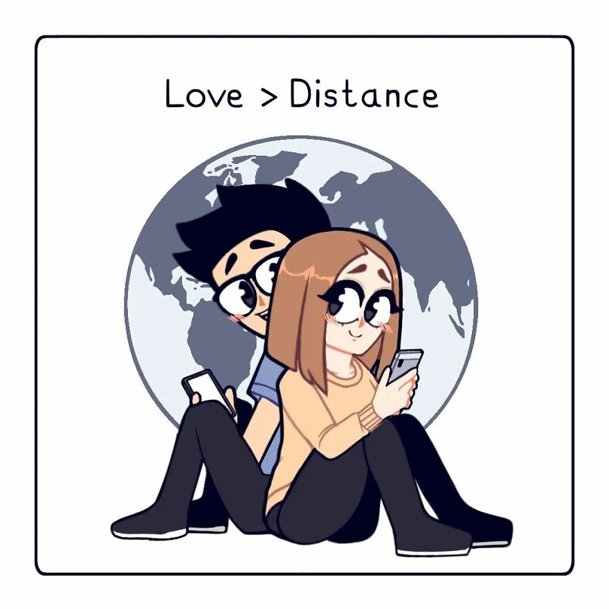 Artist Captures Feelings Of Being In A Long-Distance Relationship