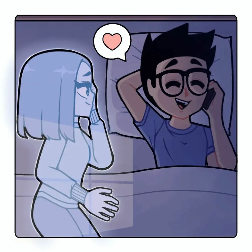 Artist Captures Feelings Of Being In A Long-Distance Relationship