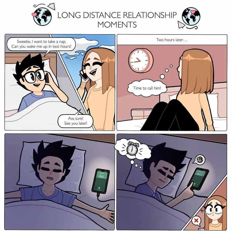 Artist Captures Feelings Of Being In A Long-Distance Relationship