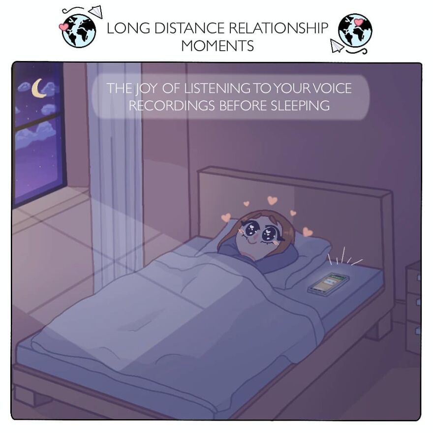 Artist Captures Feelings Of Being In A Long-Distance Relationship