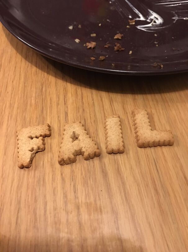 I Got A Pack Of Letter Crackers, I Did Not Need Them But They Kept Me Amused During A 9 Day Cold