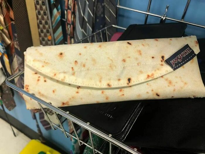Anyone Need A Burrito Wallet? It Unrolled Like A Burrito. Goodwill Find