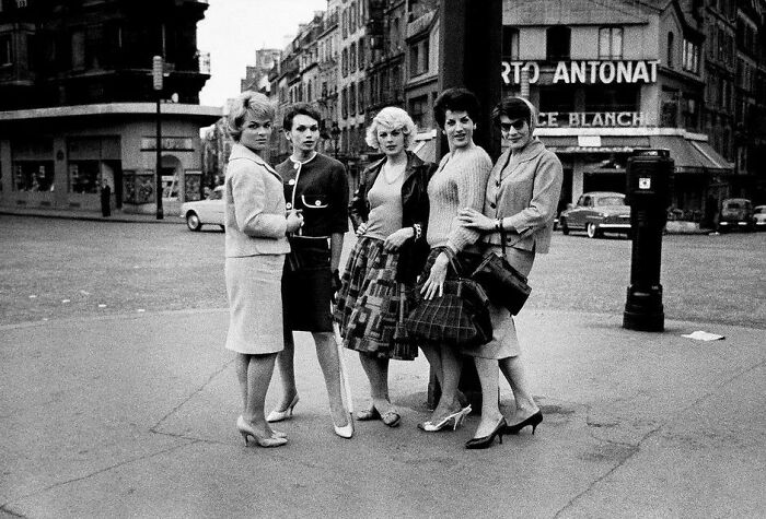 A Group Of Five Transsexual Women In Paris - Miriam, Nana, Jacky, Gine & Sabrina. Photo By Christer Strömholm, 1959
