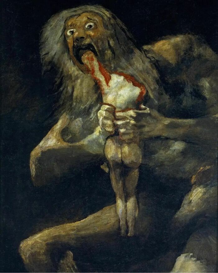 "Saturn Devouring His Son" By Francisco Goya