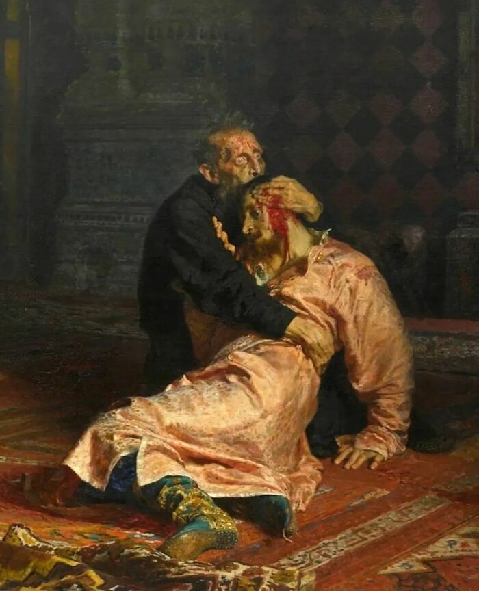 Ivan The Terrible And His Son Ivan (1883—1885) By Ilya Repin⁣