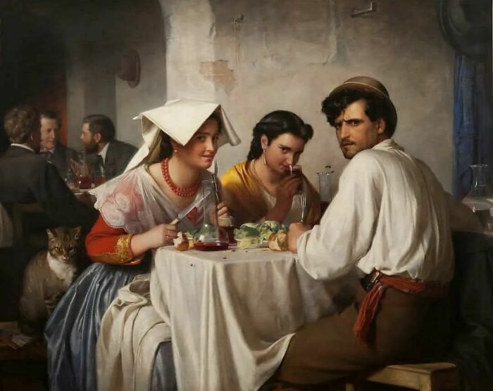 In A Roman Osteria (1866) By The Danish Painter Carl Bloch
