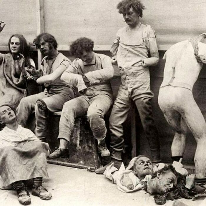 Aftermath Of A Fire At Madam Tussaud's Wax Museum In London, 1930