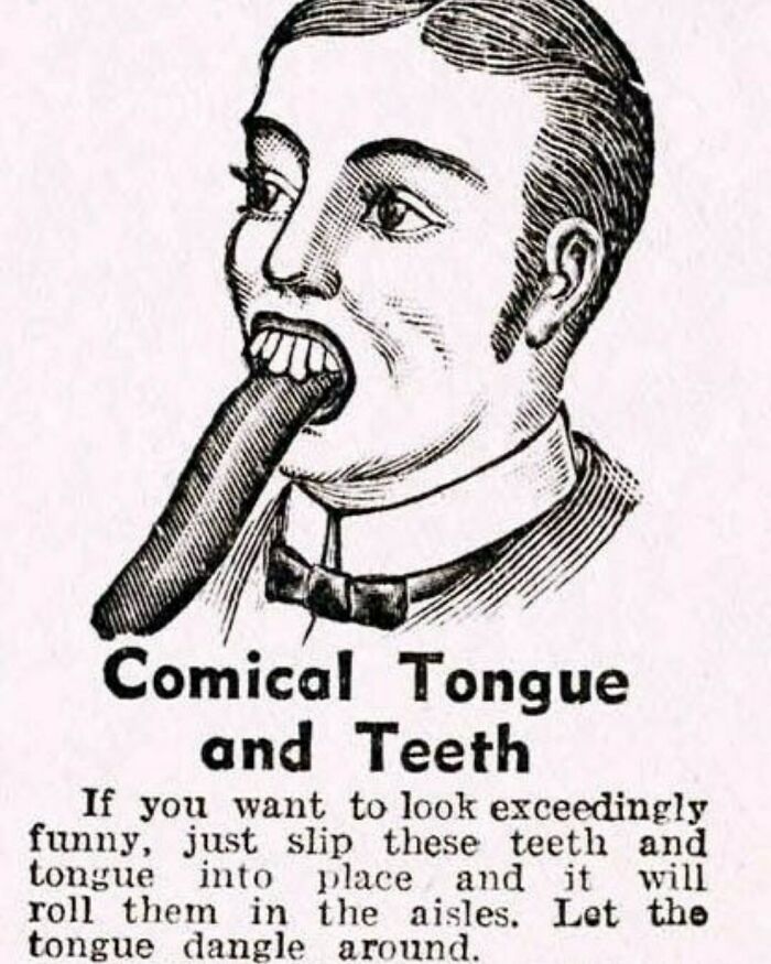 Comical Tongue And Teeth