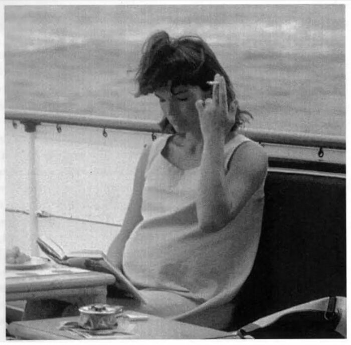 Former First Lady Jackie Kennedy Smoking A Cigarette While Pregnant In 1963