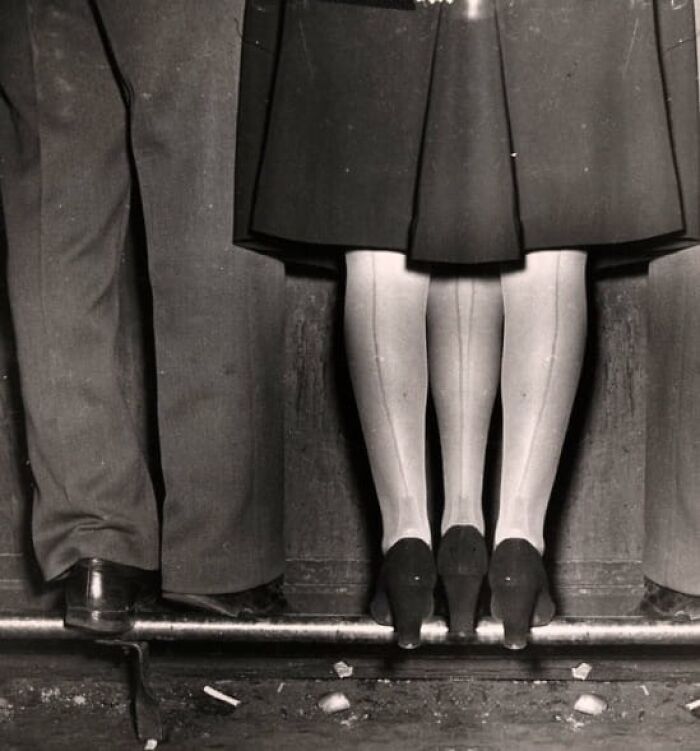 Weegee, Three-Legged Woman At Bar, (Optical Illusion Photo) C.1951