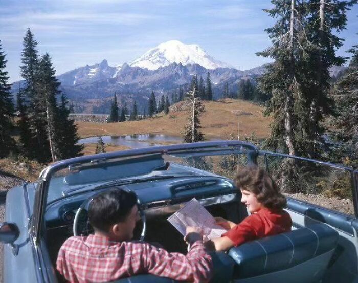 Sometimes It Takes A Wrong Turn To Get You To The Right Place. Mt Rainer, Washington, 1960