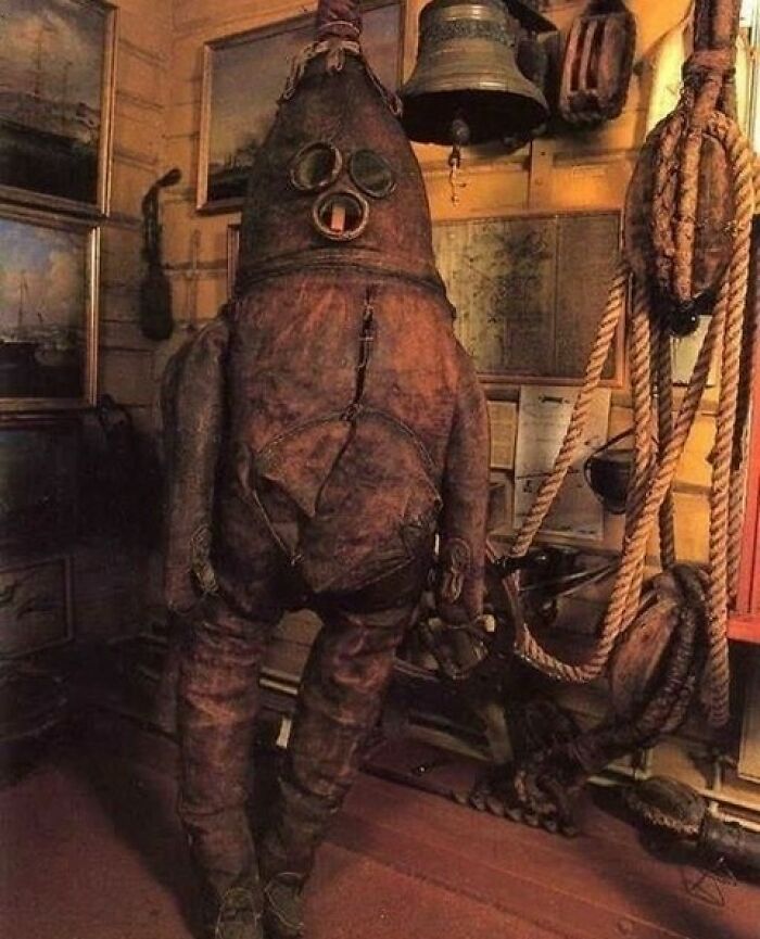 The Old Gentleman Of Raahe Is Believed To Be The Oldest Surviving Diving Suit In The World, Dating Back From The Early 1700s