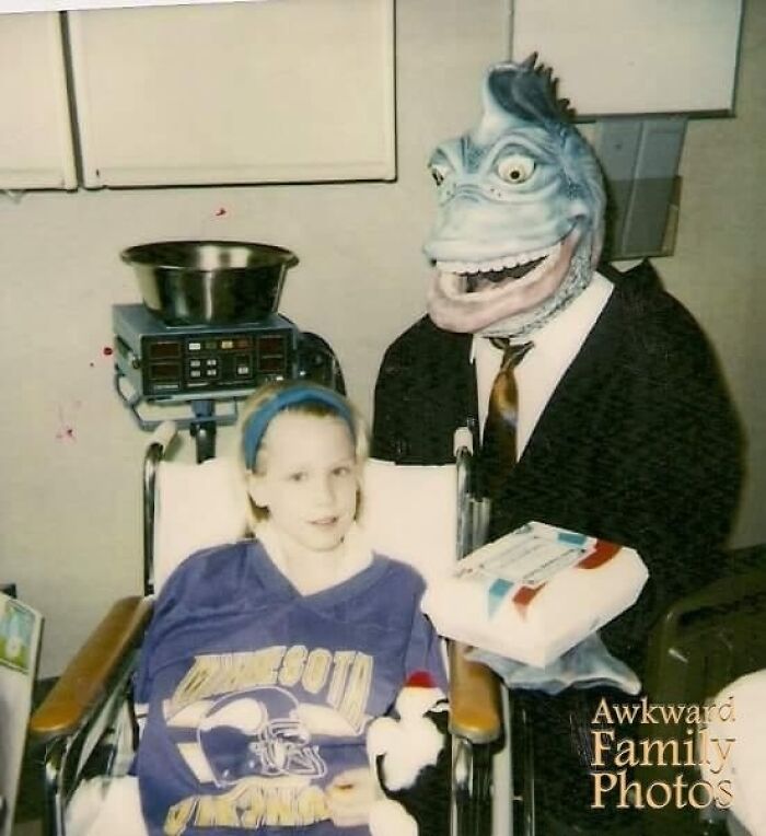 Just What Every Kid Recovering From An Elbow Reconstruction Wants: A Huge Promotional Fish From Long John Silvers Stopping By With A Care Package Of Coloring Supplies And I Can’t Remember What Else. The Early 90s Were A Strange Time