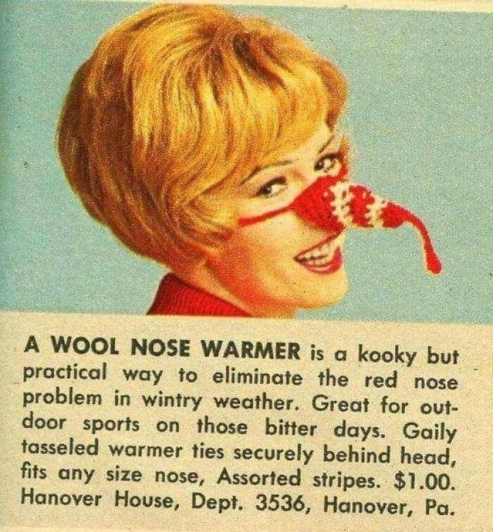 70s Wool Nose Warmer