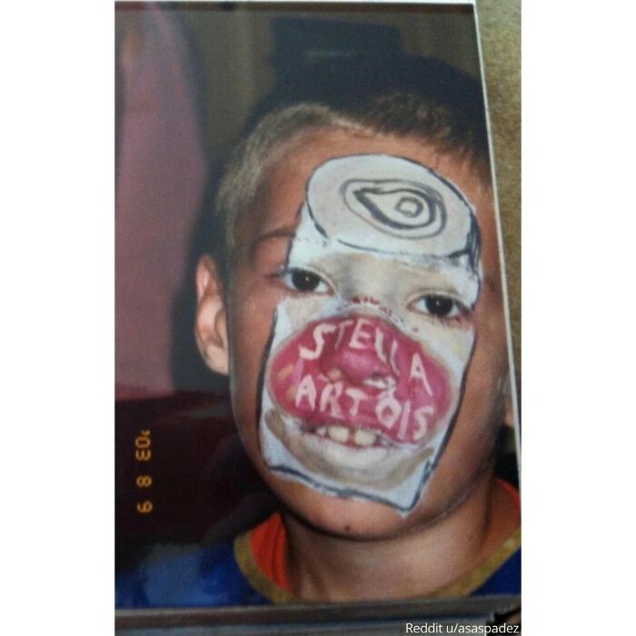 When I Was 6, Got My Face Painted With Something I Thought My Dad Would Like
