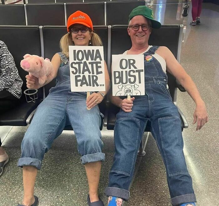 We Were So Happy To Pick Up Family Members Last Night At The Airport! They Flew Home For The Iowa State Fair