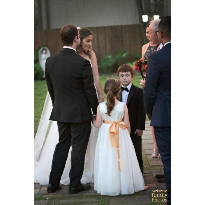 During Our Wedding Vows, While My Husband Promised To Love My Kids As His Own, My Kids Were Whisper-Screaming At Each Other The Whole Time