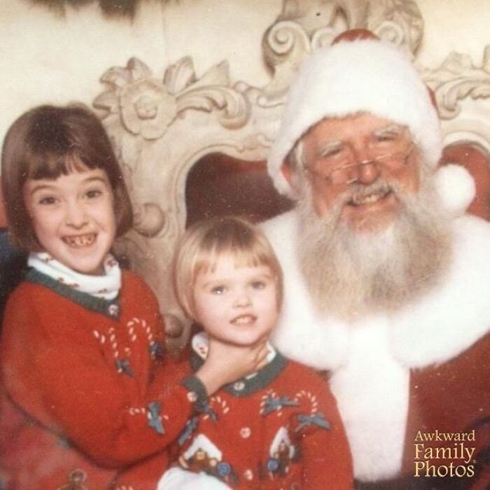 “We Had To Wear Our Christmas Gear All Day And Stand In Line For Hours. Needless To Say, We Were Sick Of Each Other By The Time We Met Santa.” - Olivia