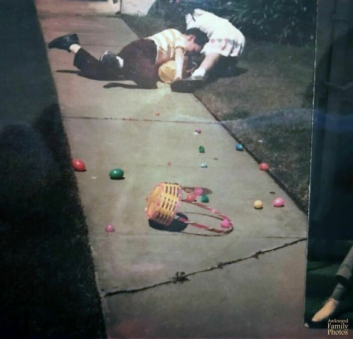 This Is The Epic 1984 Egg Hunt Fight On My Aunt And Uncle’s Front Lawn In Long Beach, Ca Between Me And My Brother