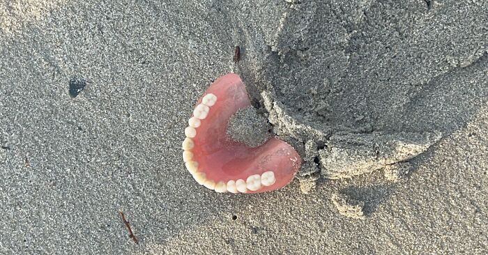 Don't Leave Your Dentures On The Beach