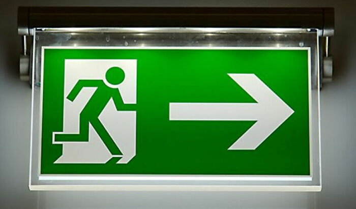 Traveling In Ireland, I Kept Seeing A Sign By Stairs. I’m A Clutz And Had Recently Broken My Arm So I Assumed It Was A “Fall Hazard” Warning