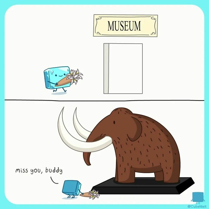 Hilarious Comics That Feature Ice Cube Who Melts In Various Situations (New Pics)