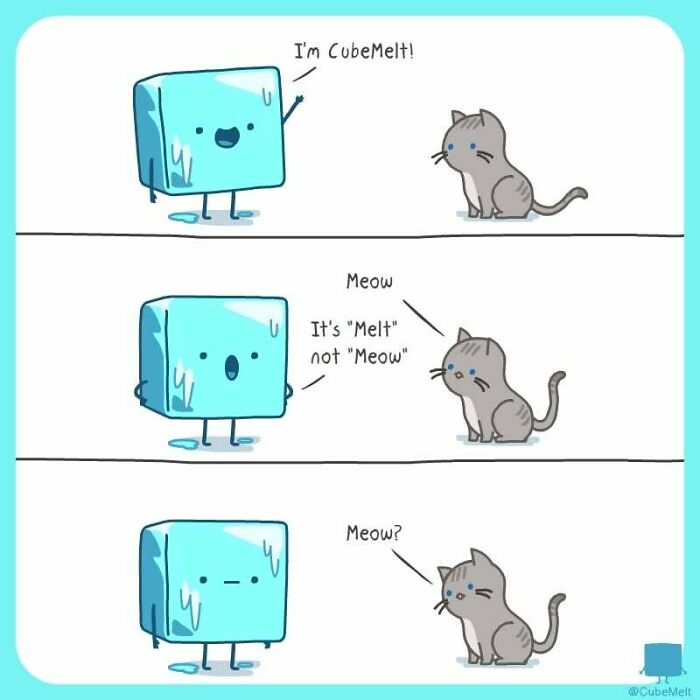 Hilarious Comics That Feature Ice Cube Who Melts In Various Situations (New Pics)