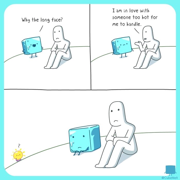 Hilarious Comics That Feature Ice Cube Who Melts In Various Situations (New Pics)