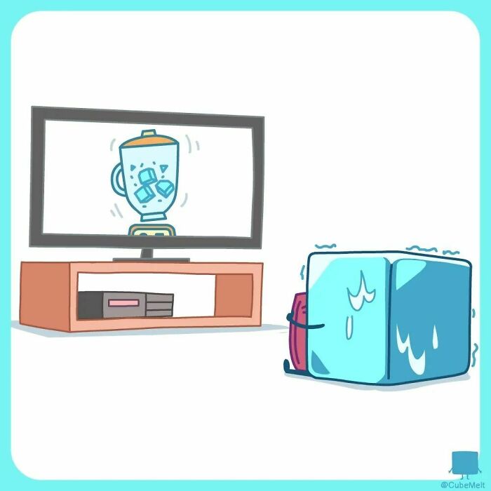 Hilarious Comics That Feature Ice Cube Who Melts In Various Situations (New Pics)