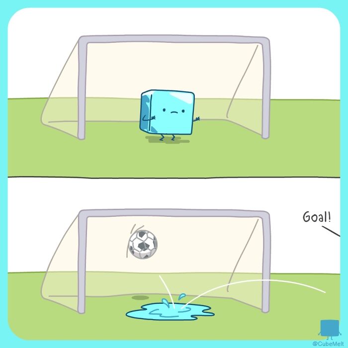 Hilarious Comics That Feature Ice Cube Who Melts In Various Situations (New Pics)