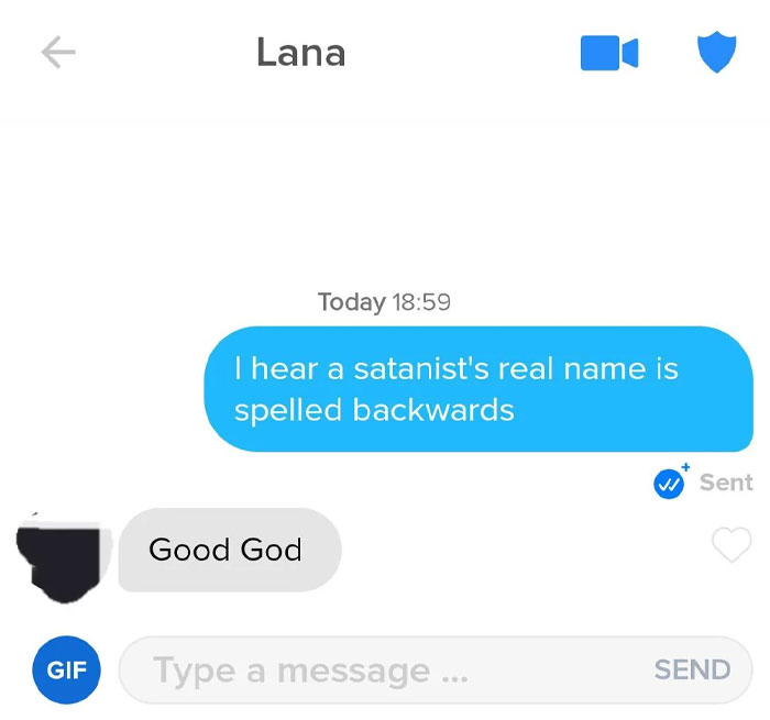 Satanist Was At The Top Of Her Bio, I Thought It Was Pretty Good