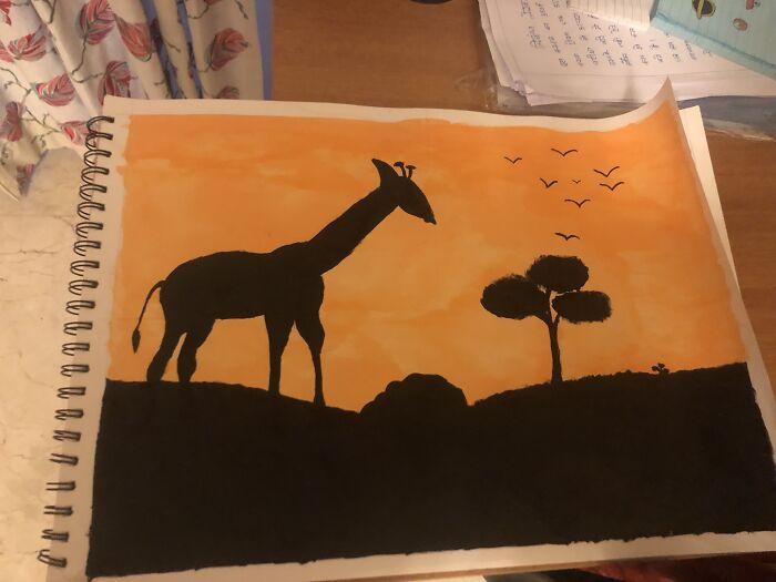 This Giraffe For My Art Project