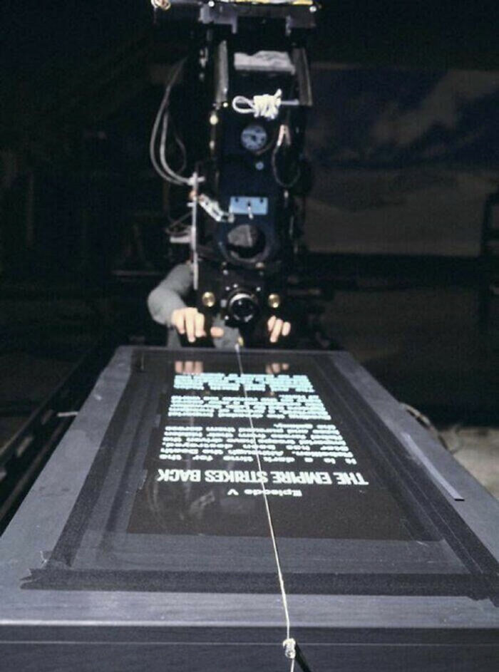 Filming The Credits Of Star Wars