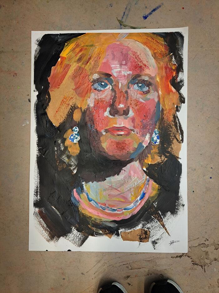I Had To Paint A Self Portrait Last Week!