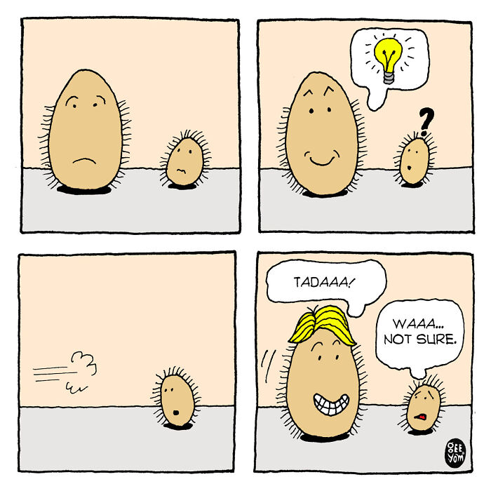 Inspired By Quirky Life Events, I Created The “2 Hairy Potatoes” Comic Series Inspired By Quirky Life Events, I Created The “2 Hairy Potatoes” Comic Series