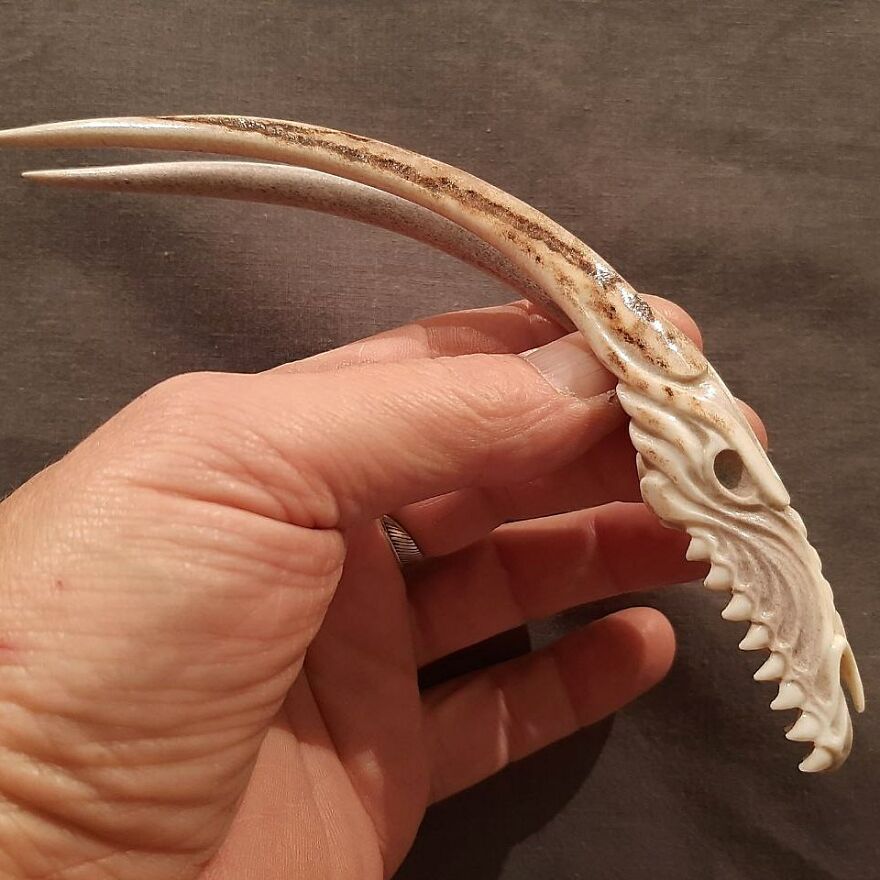 My Husband Makes Amazing Hair Pins From Deer Antler. My Husband Makes Amazing Hair Pins From Deer Antler.