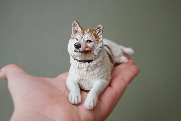 My Collection Of Dog And Cat Sculptures That I Made From Polymer Clay (30 Pics)