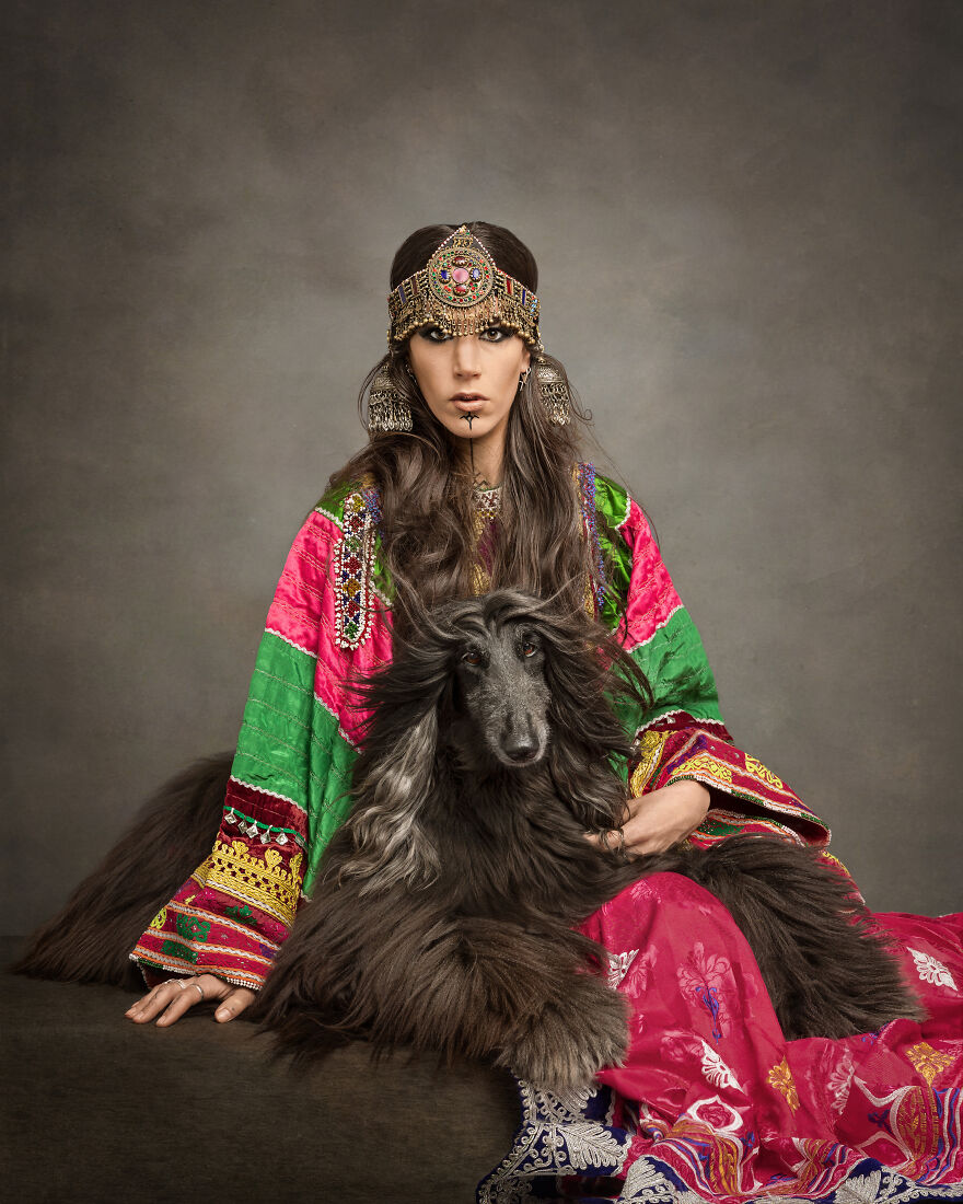 Finalist, Dogs And People: "The Afghan Bride" By Sandra Ferwerda