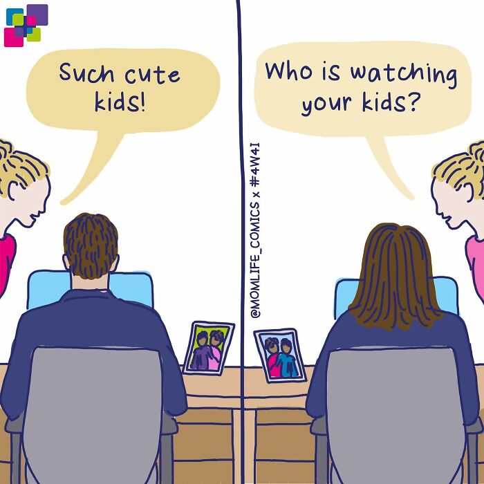 A Comic About Different Views On Dad And Mom