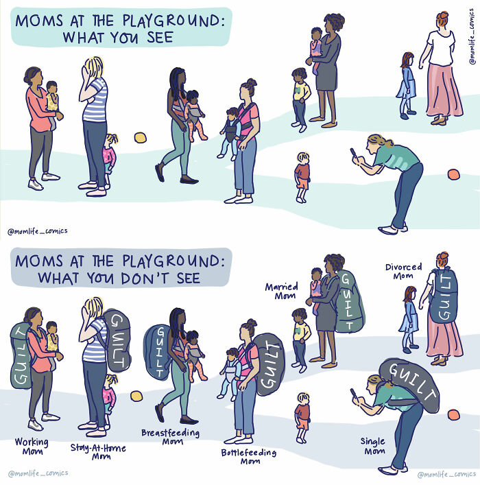 A Comic About Moms At The Playground