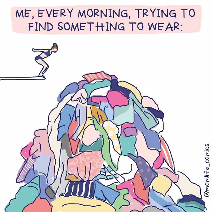 A Comic About Trying To Find Something To Wear