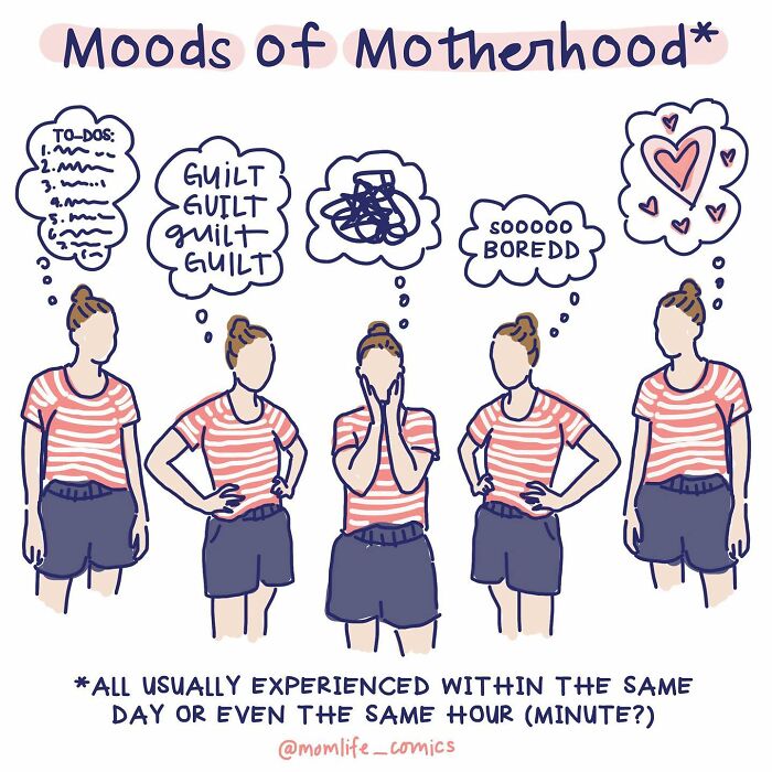 A Comic About Moods Of Motherhood