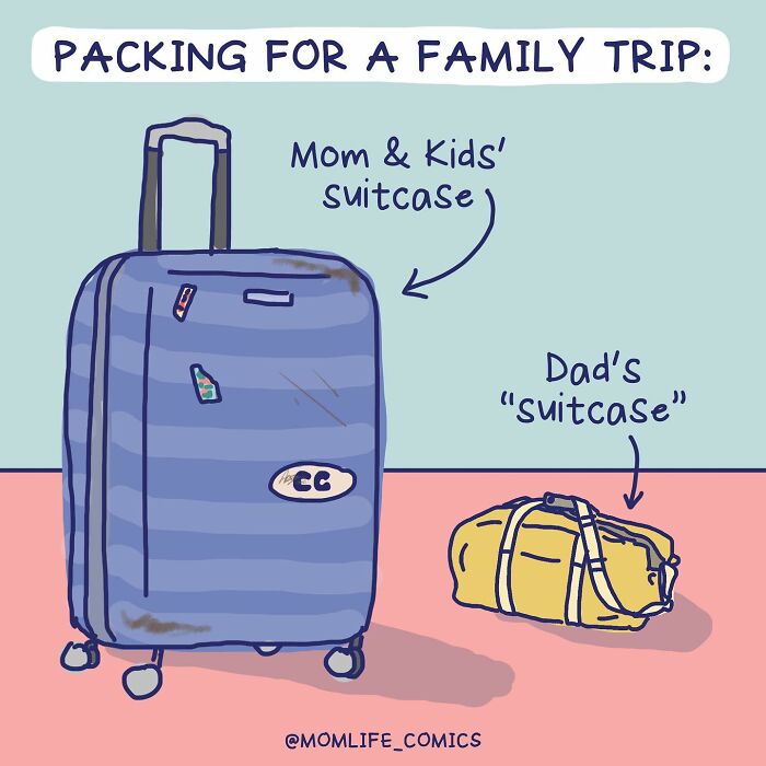 A Comic About Packing For A Family Trip