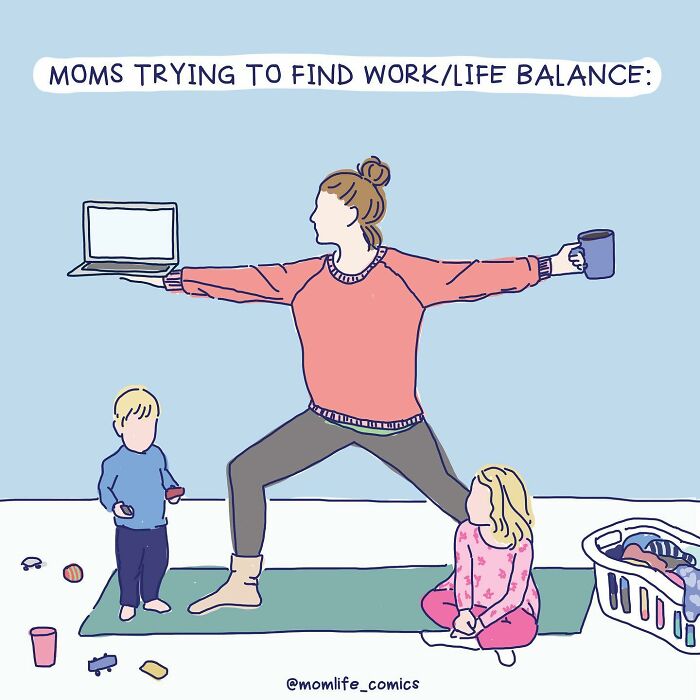 A Comic About A Mom Trying To Find Work/Life Balance