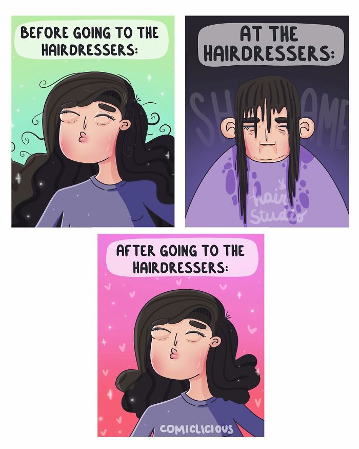 A Comic About Going To The Hairdresser