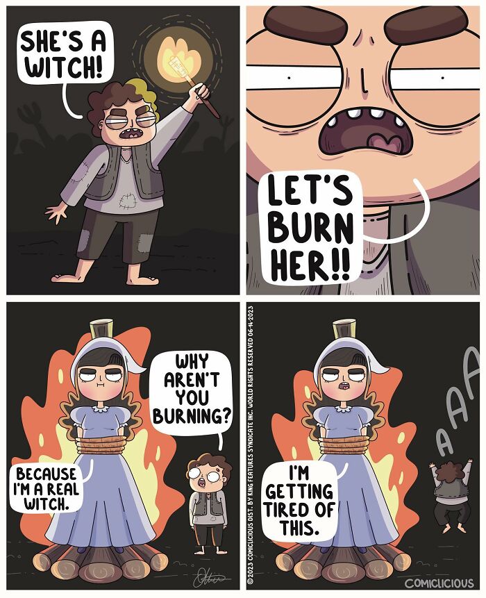 A Comic About Burning A Witch