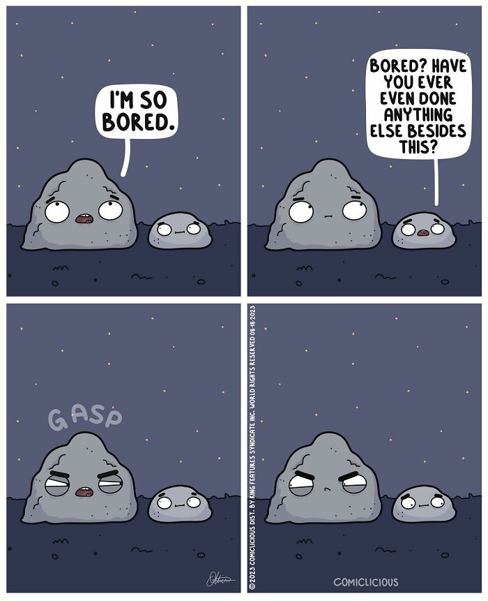 A Comic About A Bored Rock